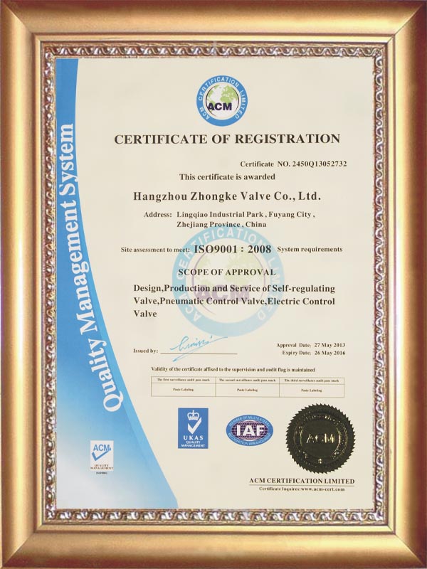 ISO9001:2008质量体系认证（英文）